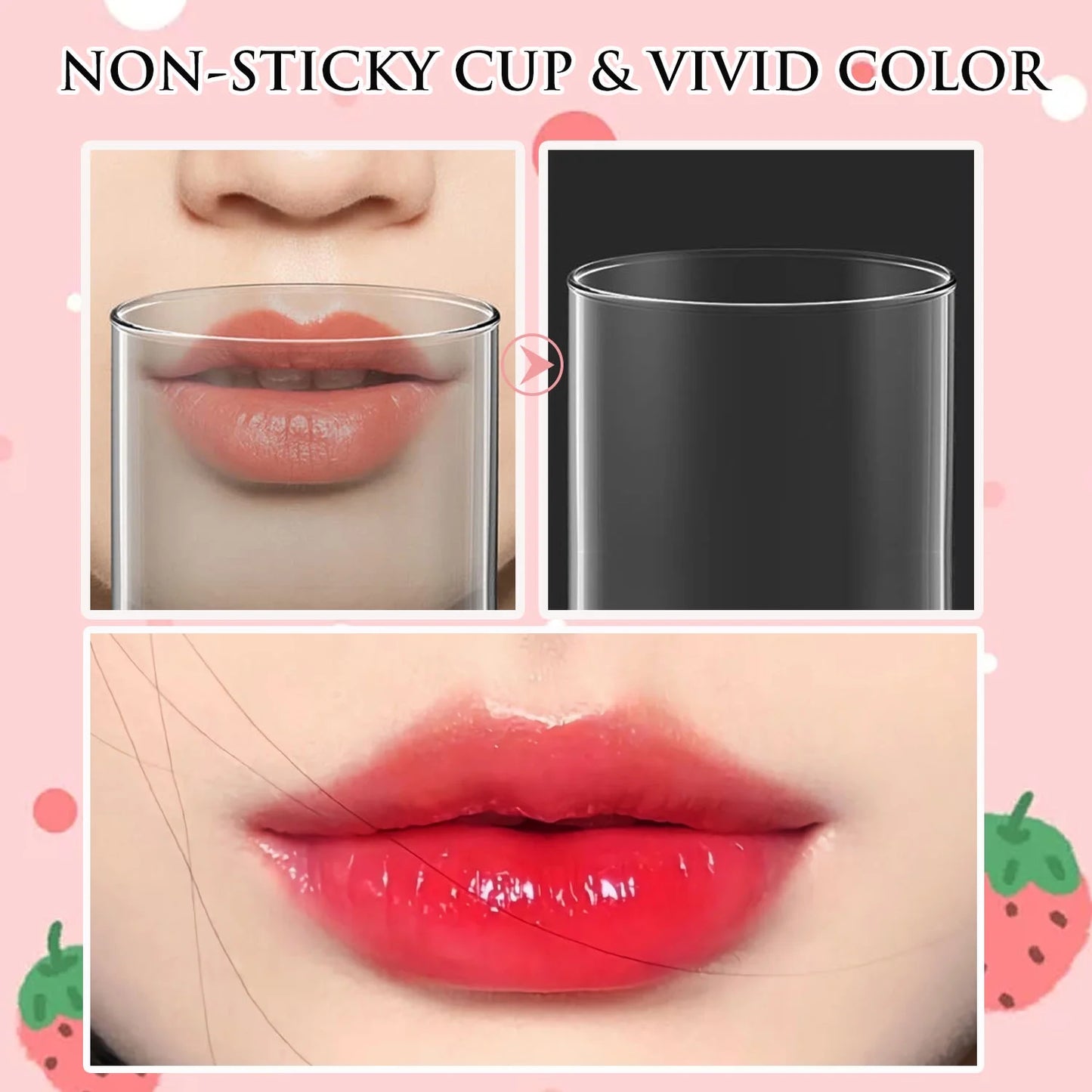 6 Colors Lip Tinted Stains Set, Mini Vivid High Pigment Lipstick, Hydrating Moisturizing Lip Cheeks Eyes Tint, Waterproof Long Lasting Shiny Glow Natural Glossy Non-Sticky Lip Stain Makeup