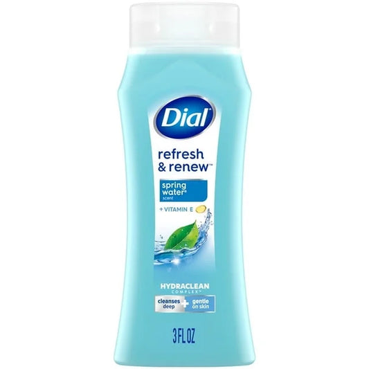 Body Wash, Refresh & Renew Spring Water, 3 Fl Oz (2 Pack)