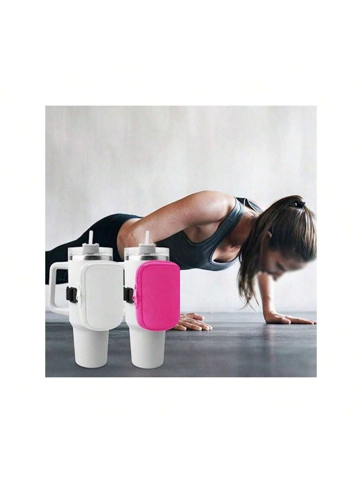 1Pc Water Bottle Pouch for Accessories, Running Water Bottle Handheld Caddy Compatible with Kinds of Tumbler, Gym Water Bottle