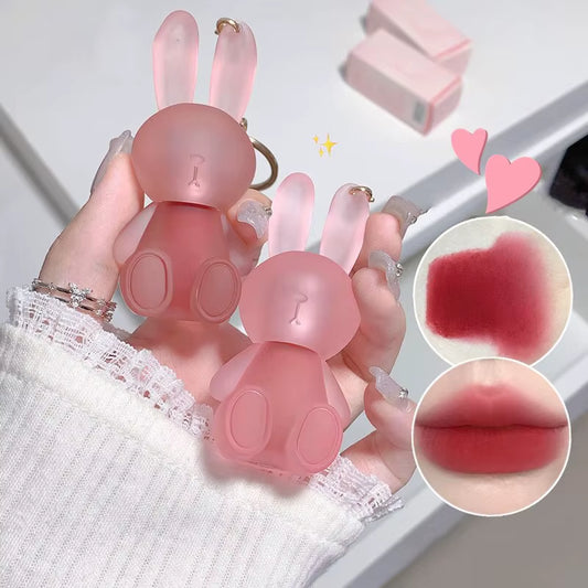 Rabbit Lip Glaze, Matte Velvet Lip Clay Long-Lasting Color Non-Drying Lipstick