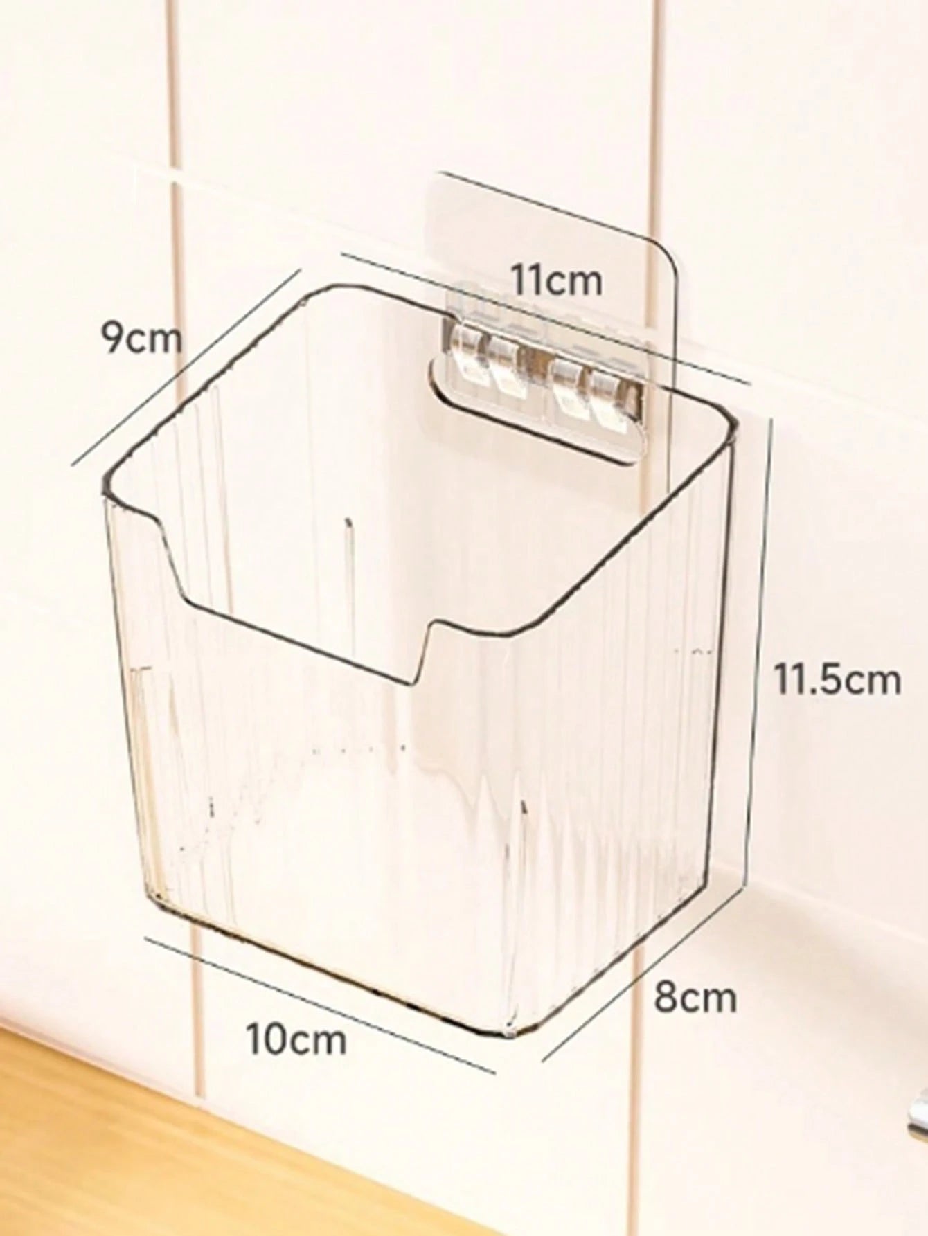 1/2/3Pcs Acrylic Plastic Bathroom Comb Holder, Wall-Mounted No-Drill Storage Rack for Vanity, Clear Transparent Organizer for Hair Brushes and Toiletries, 6.89In Length