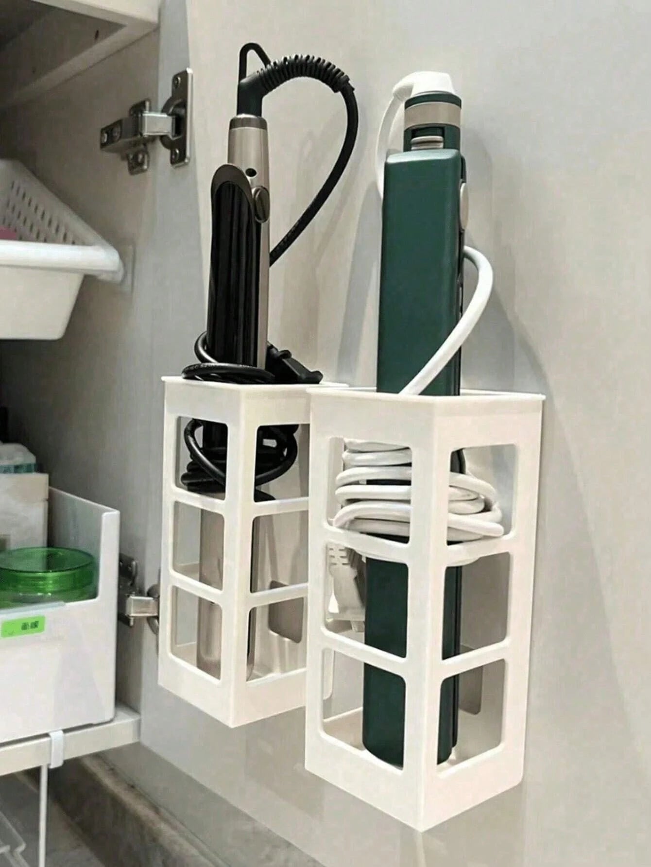 1/2/3Pcs Acrylic Plastic Bathroom Comb Holder, Wall-Mounted No-Drill Storage Rack for Vanity, Clear Transparent Organizer for Hair Brushes and Toiletries, 6.89In Length