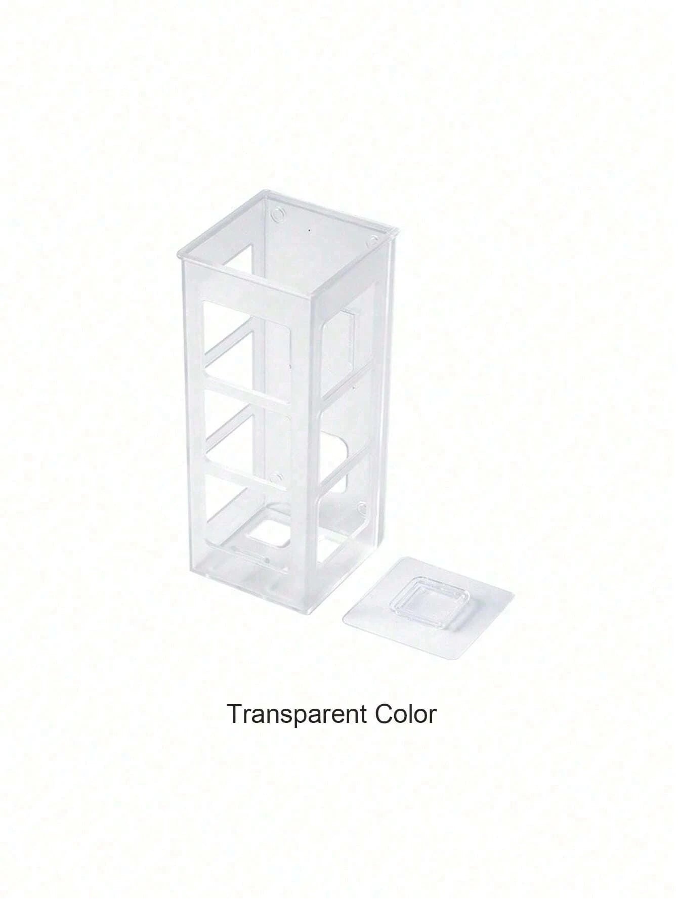 1/2/3Pcs Acrylic Plastic Bathroom Comb Holder, Wall-Mounted No-Drill Storage Rack for Vanity, Clear Transparent Organizer for Hair Brushes and Toiletries, 6.89In Length