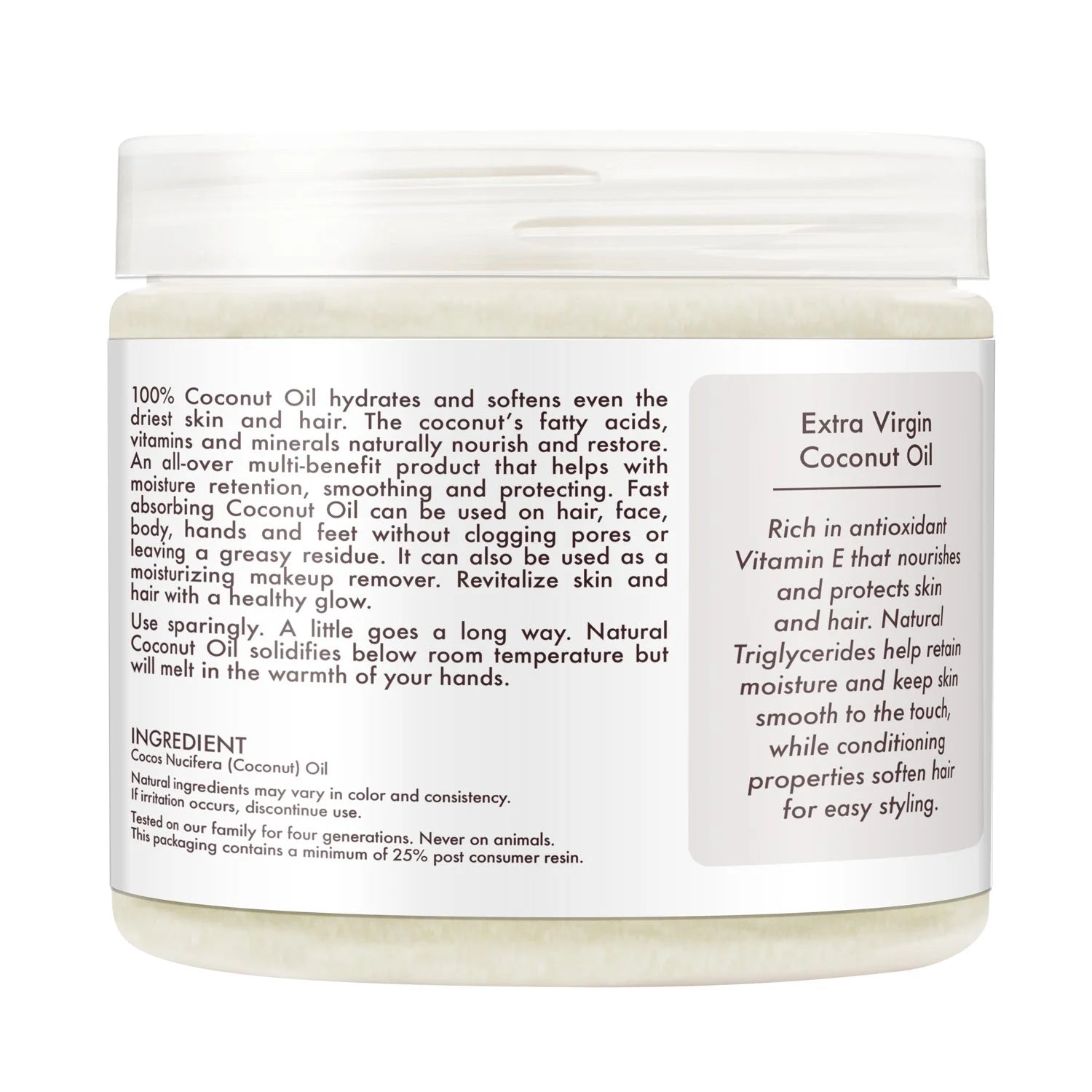 (2 Pack)  100% Extra Virgin Coconut Oil Nourishing Hydration, 14.5 Oz