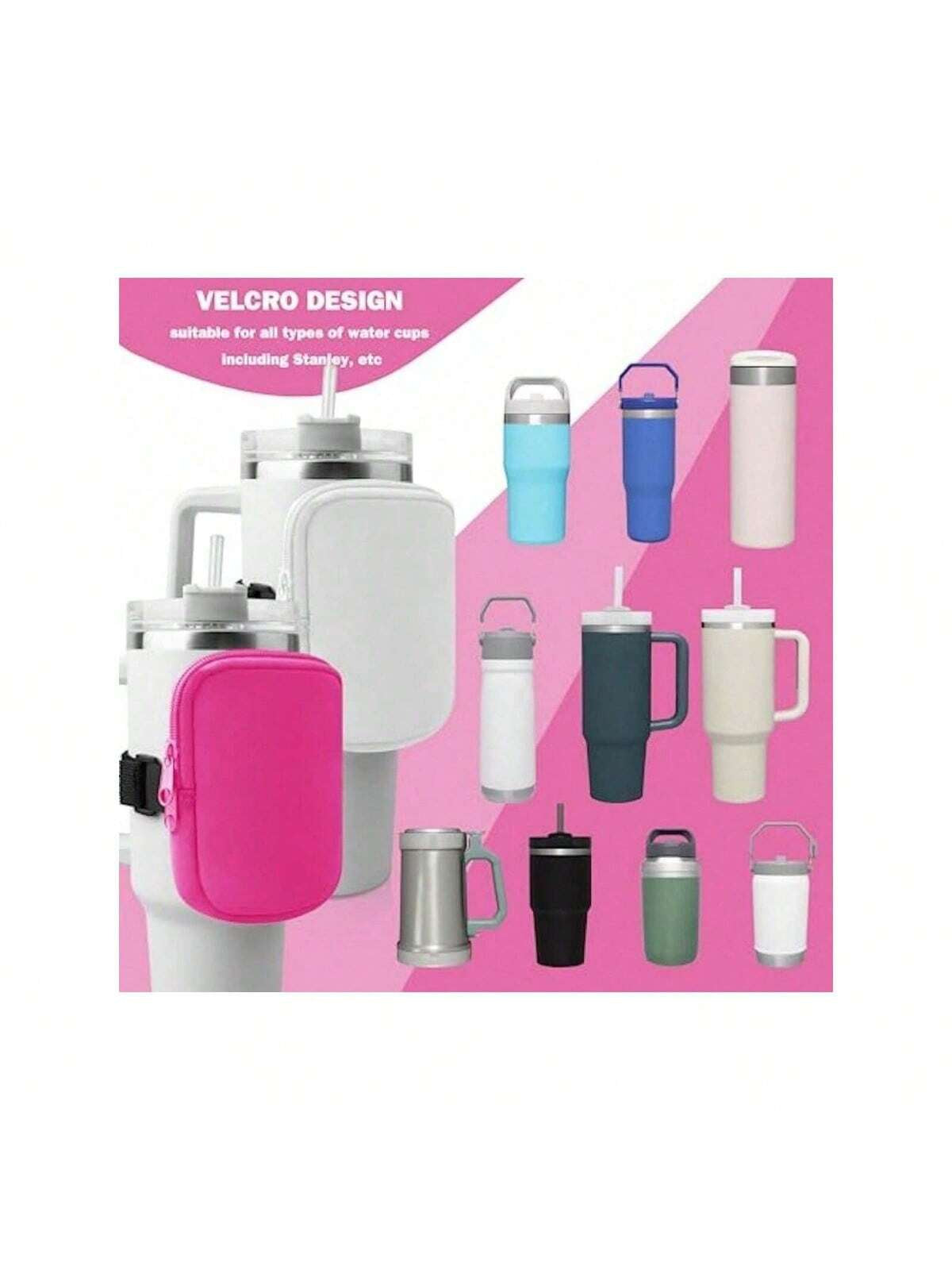 1Pc Water Bottle Pouch for Accessories, Running Water Bottle Handheld Caddy Compatible with Kinds of Tumbler, Gym Water Bottle