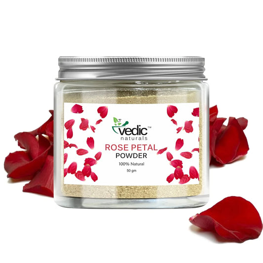Rose Petal Powder 100% Natural, Skin Whitening & anti Ageing Face Pack 50G