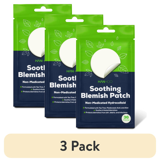(3 Pack)  Aloe Soothing Acne Patch, All Skin Types, 36 Ct.