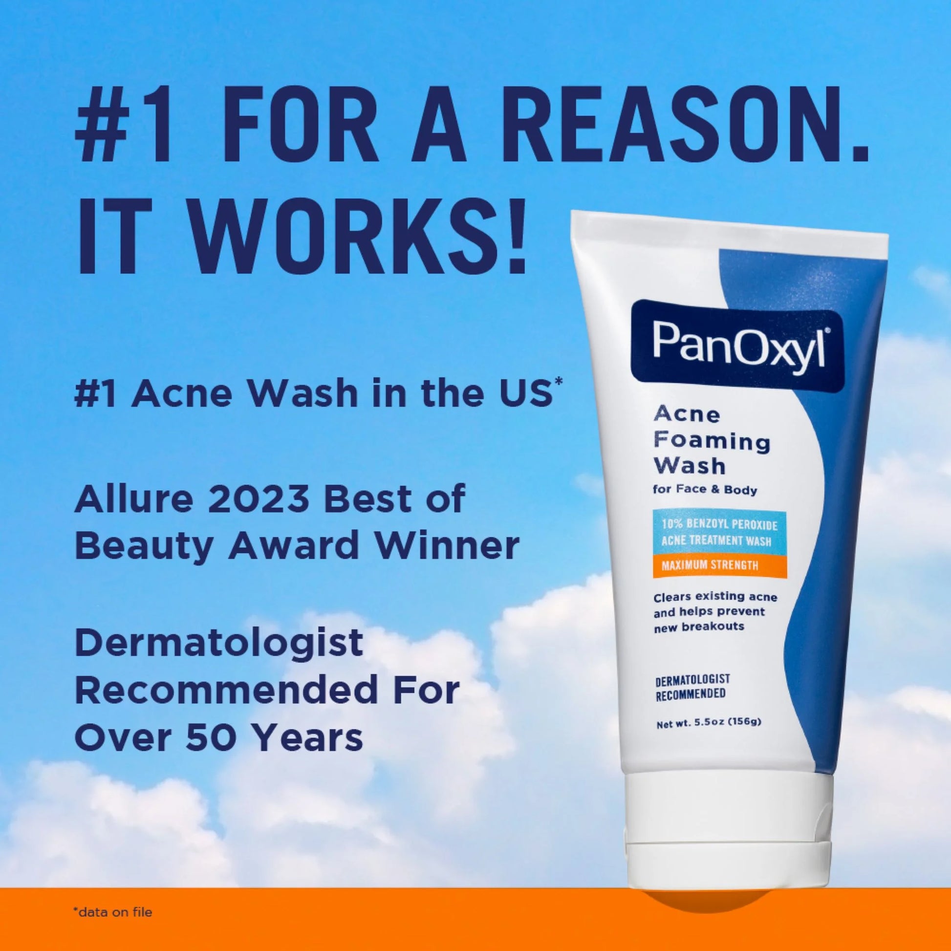 Foaming Acne Wash, 10% Benzoyl Peroxide, Maximum Strength - 5.5 Oz