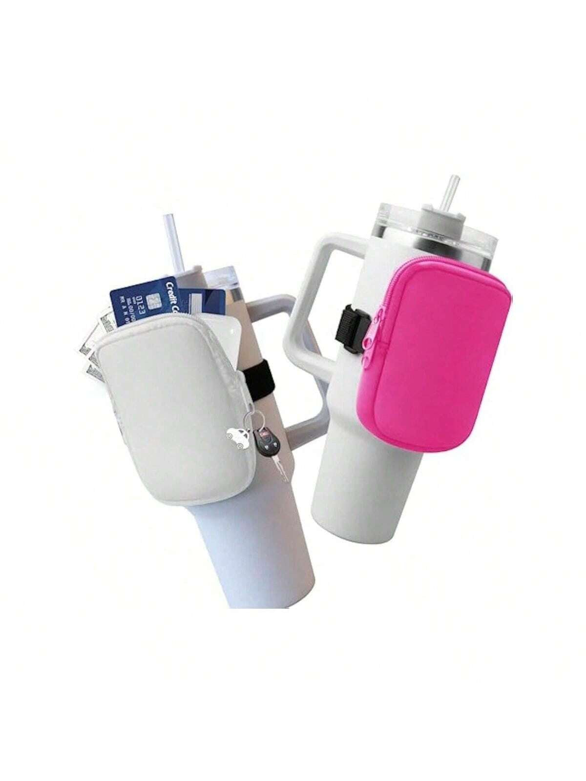 1Pc Water Bottle Pouch for Accessories, Running Water Bottle Handheld Caddy Compatible with Kinds of Tumbler, Gym Water Bottle